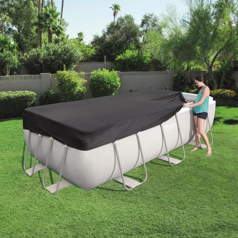 Bestway - Cobertor de invierno rectangular para piscina desmontable