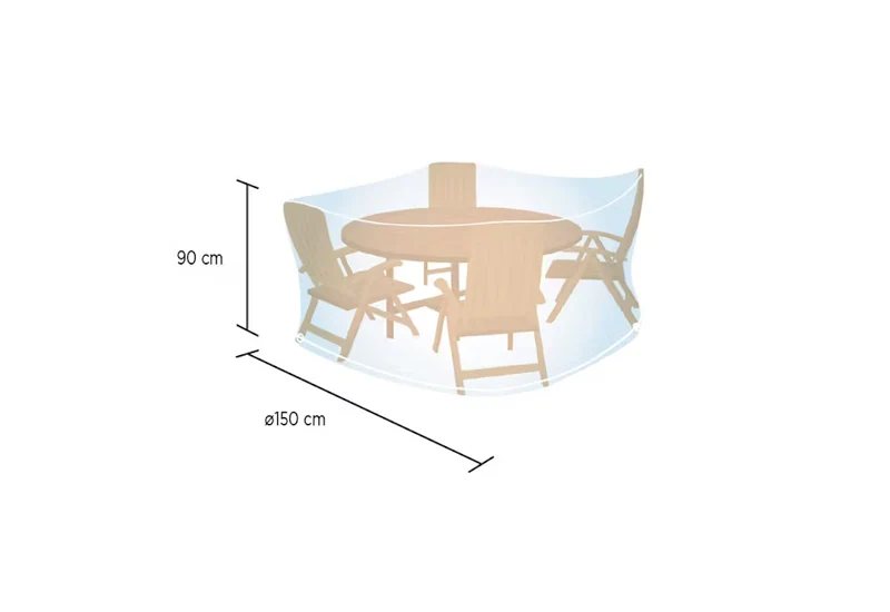 Campingaz - Funda Cubre Mesa Redonda M (90 × Ø 150 cm)