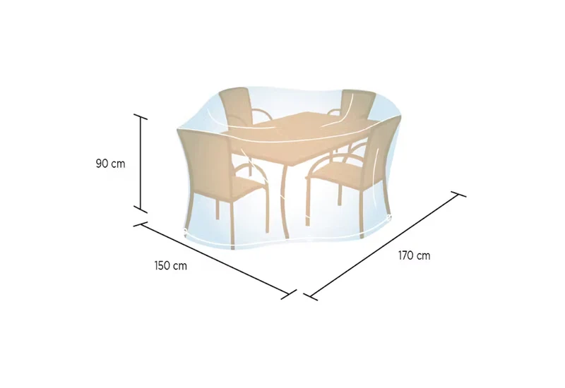 Campingaz - Funda Cubre Mesa Rectangular M (90 × 170 × 90 cm)