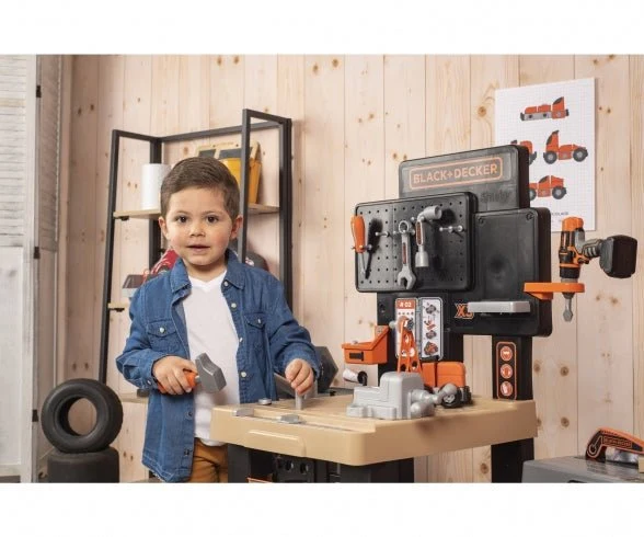 Smoby Black + Decker Mega Center speelgoed werkbank