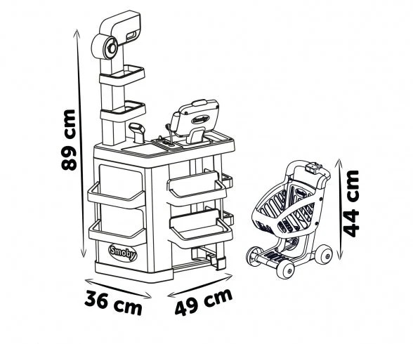 Smoby Winkel met winkelwagen