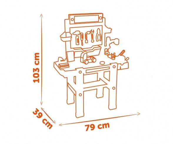 Smoby Black + Decker Bricolo Ultimate Speelgoed Werkbank