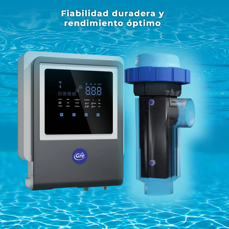 Gre Clorador salino con control pH para piscinas Clorador salino para piscina