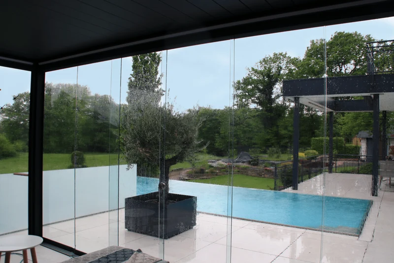 Pinela Antraciet vrijstaand overkapping 495 x 300 cm