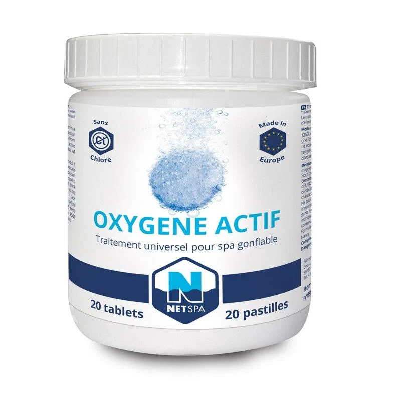 NetSpa – Oxígeno Activo 20 comprimidos 20 g tratamiento para spa
