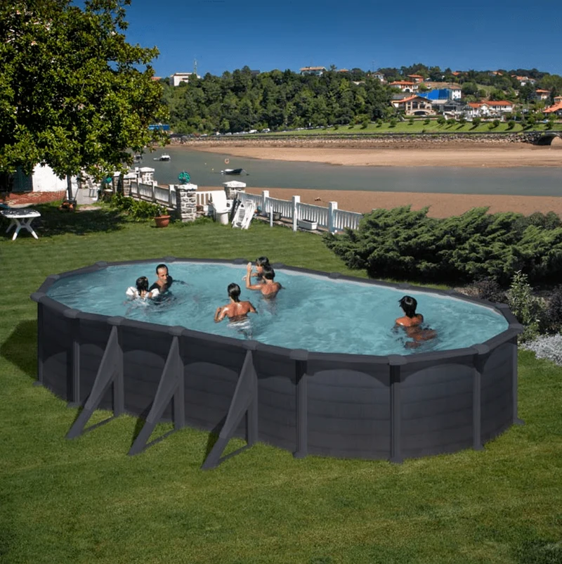 Gre Granada Ovaal Staal Zwembad 730 cm x 375 cm x 132 cm