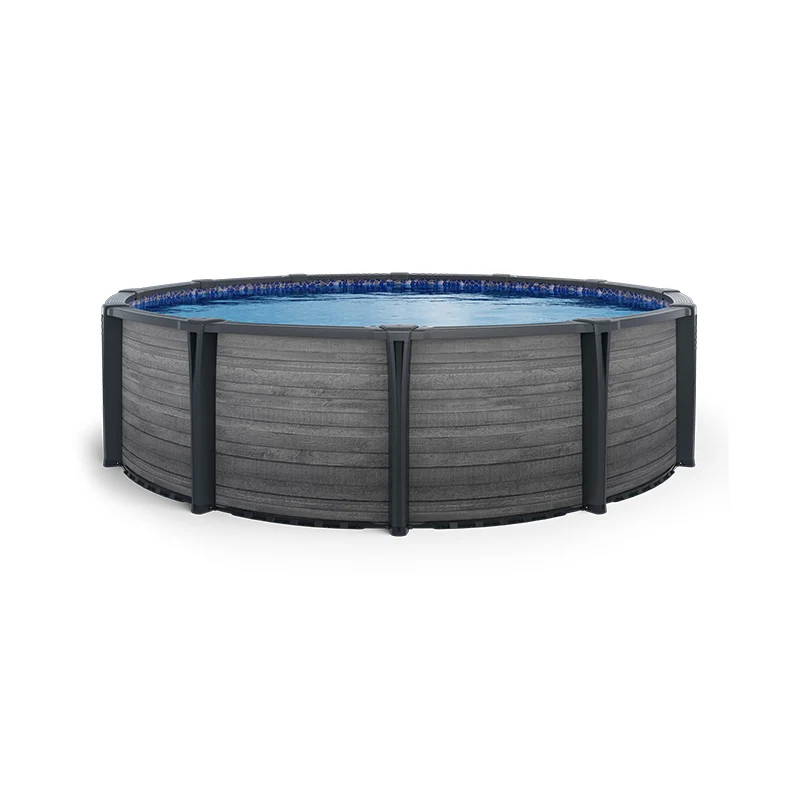 Piscine hors terre Pine Concrete - Ronde