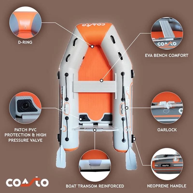 Dinghy Coasto DS-290 - 290 x 150cm - Lichtgrijs