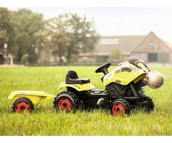 Smoby Claas Farmer Xl Traktor + Aanhangwagen
