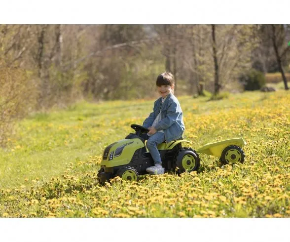 Smoby Farmer XL traptractor met aanhanger - Groen