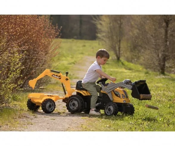 Smoby Builder Max tractor + aanhangwagen