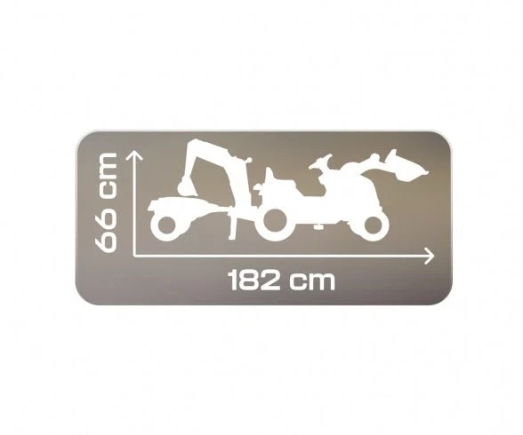 Smoby Builder Max tractor + aanhangwagen