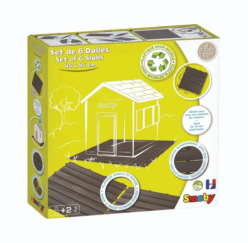 Smoby vloerplaat-set ( 6 stuks van 45 x 45 cm )