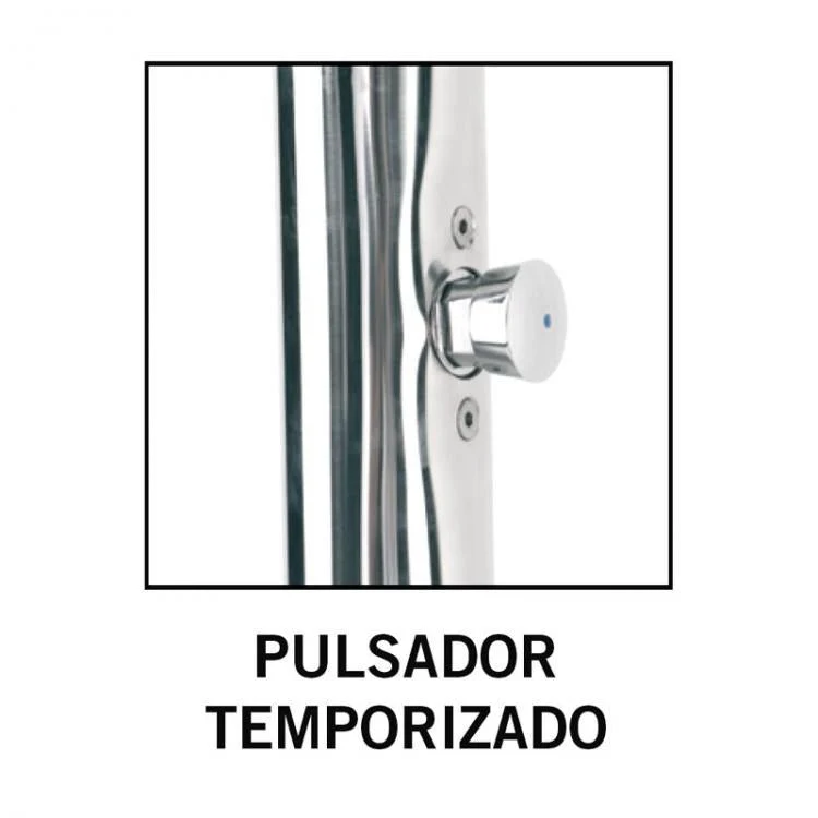 Astralpool Ducha con rociador y pulsador temporizado para piscina