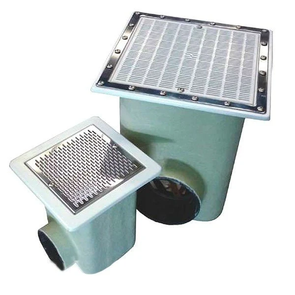 Astralpool - Sumidero Norm de poliéster + fibra de vidrio con rejilla inox para piscina con liner y prefabricada