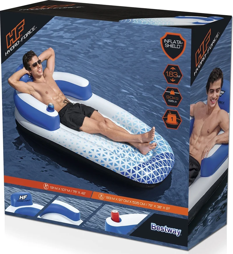 Bestway Luchtmatras Zwembad - Indigo Wave Lounge