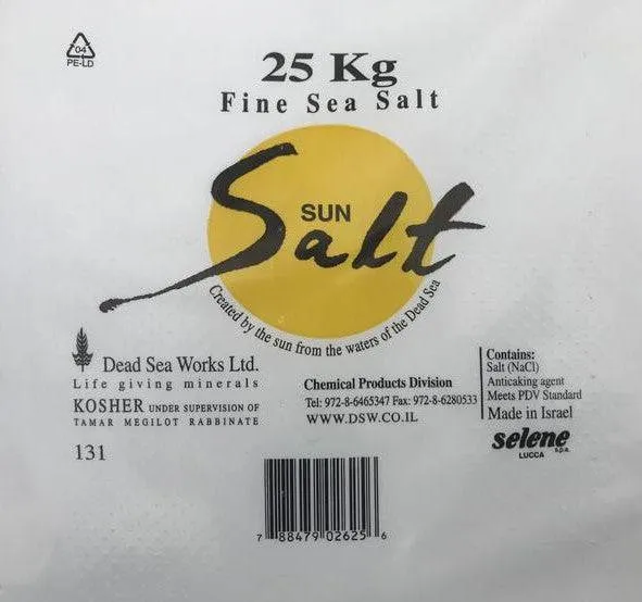 PACK Sal especial para piscinas refinado e centrifugado do Mar Morto