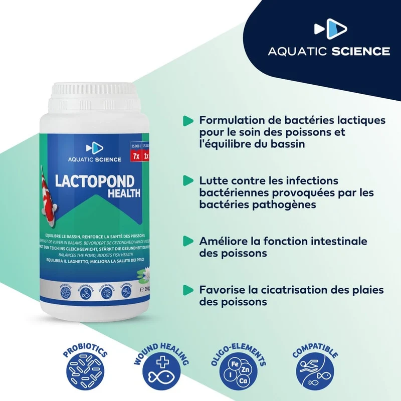 LactoPond Health 350gr - Bactéries lactiques - Aquatic Science