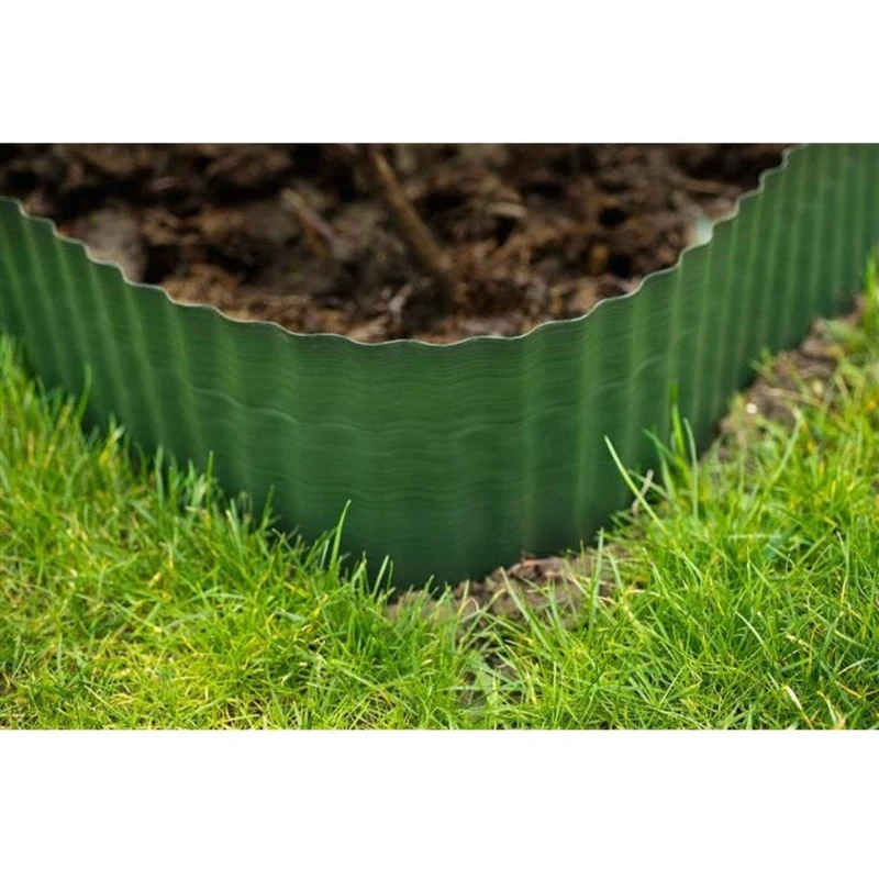 Bordure à gazon PVC vert - H25 cm x 9 m