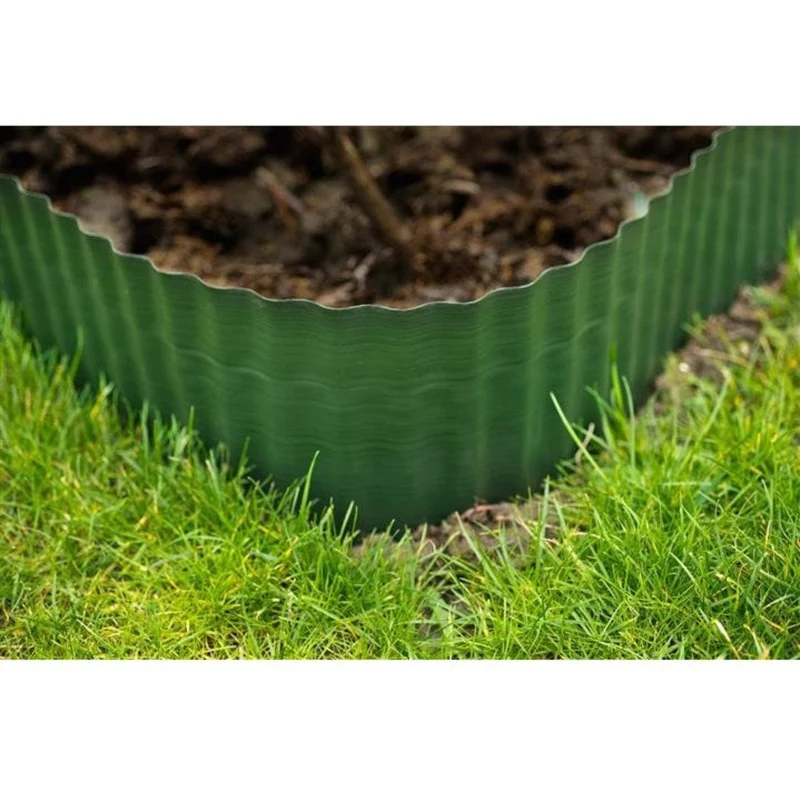 Bordure à gazon PVC vert - H20 cm x 9 m