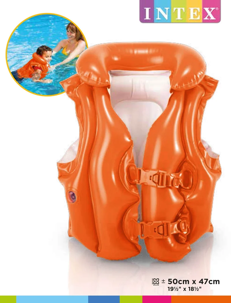 Zwemvest deluxe met kraag Intex - 3 tot 6 jaar
