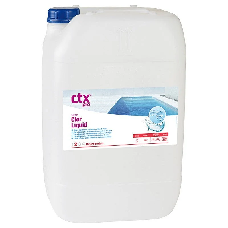 CTX – 161 garrafa 20 L cloro líquido para piscina