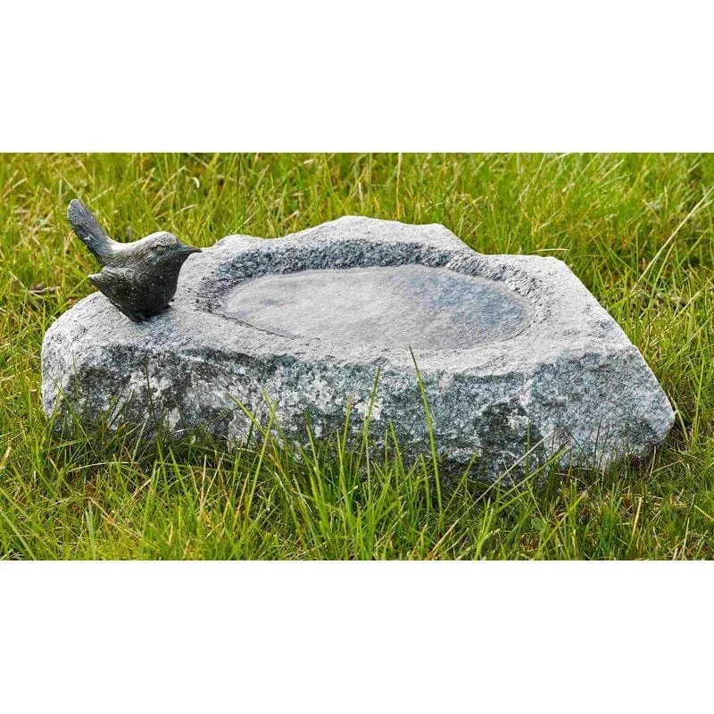 Vogeltränke mit Bronze Vogel 88498