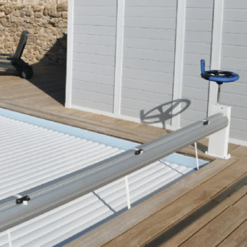 Cobertura Laminas Manual ABRIBLUE Elevada MANU NEXTPOOL