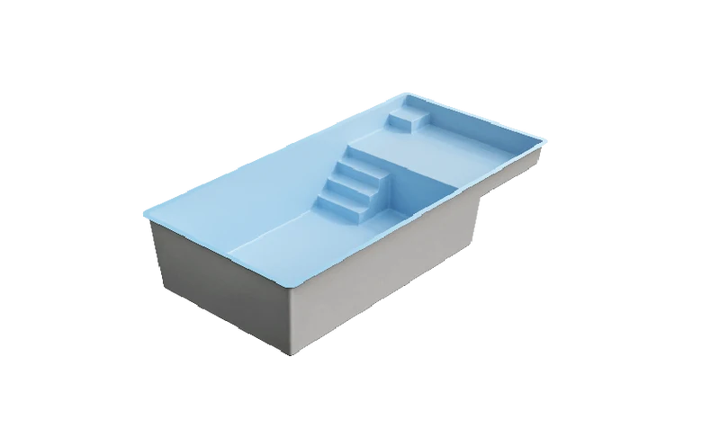 Prado Plage Blauw Polyester zwembad - 810 cm x 400 cm x 150 cm
