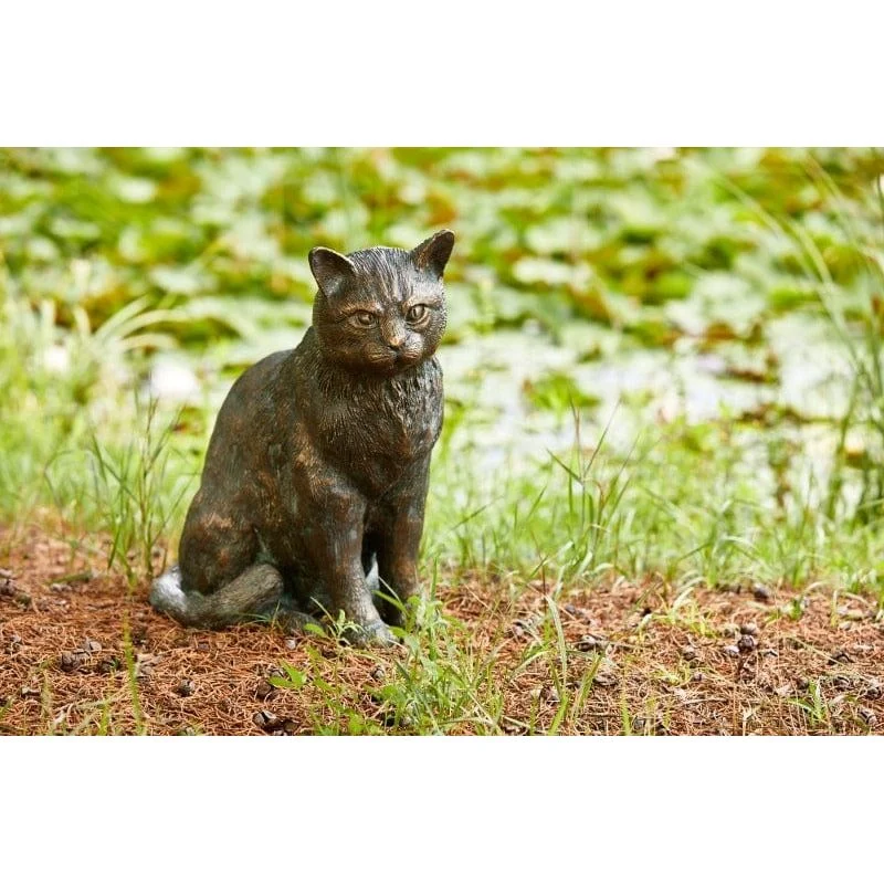 Katze groß sitzend 42 cm hoch