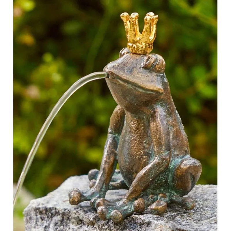 Froschkönig Klaus wsp. hockend 13 cm
