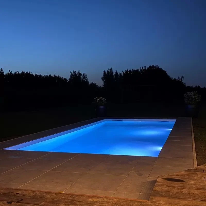 Polypropyleen zwembad wit met rechte trap - 1000 x 400 x 150 cm