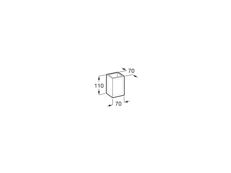 Roca - Vaso de encimera Ice Negro A816860012