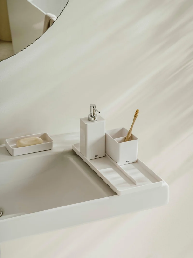 Roca - Dosificador de encimera Ona Blanco Mate A817673C60