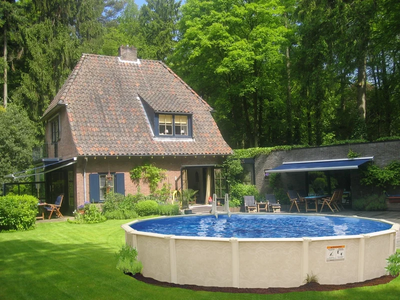 Interline Sunlake metalen zwembad rond Ø 360 cm x 132 cm compleet pakket