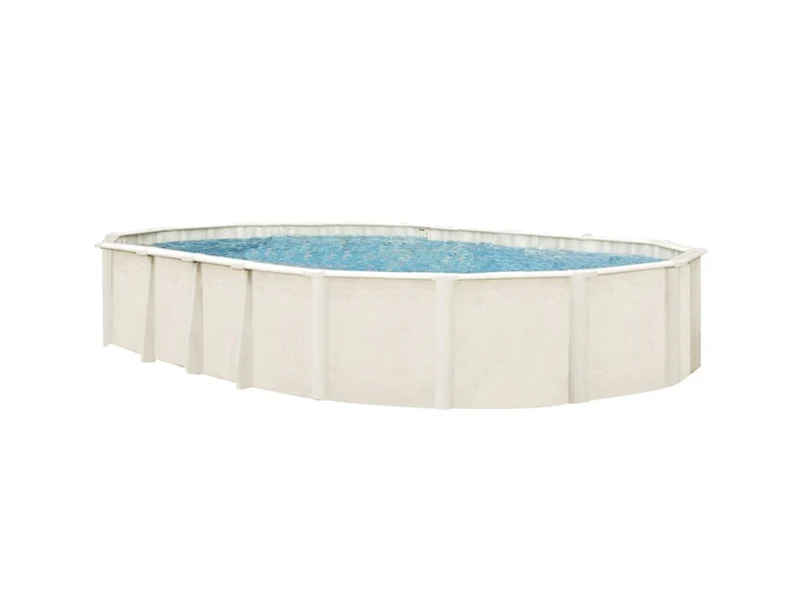 Interline Century metalen zwembad ovaal 610 cm x 360 cm x 132 cm compleet pakket