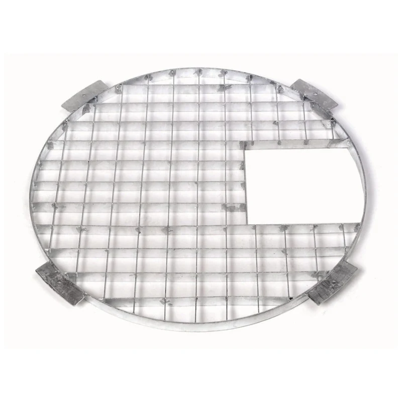 Grille métallique de recouvrement 81 - galvanisée, charge max. 150kg/m², pour Victoria 90 - Ø81 cm