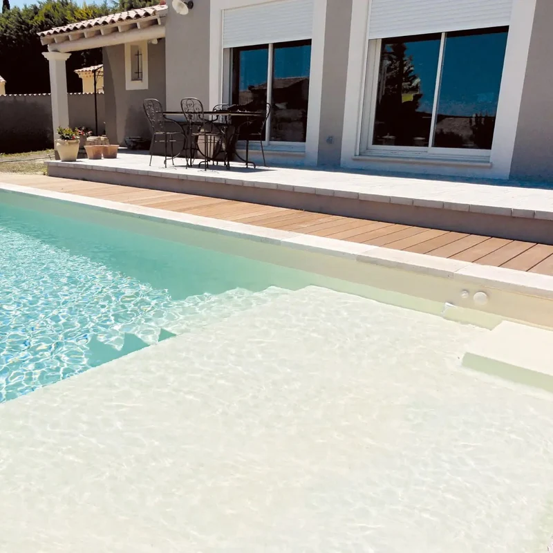 Prado Plage Wit Polyester zwembad - 810 cm x 400 cm x 150 cm