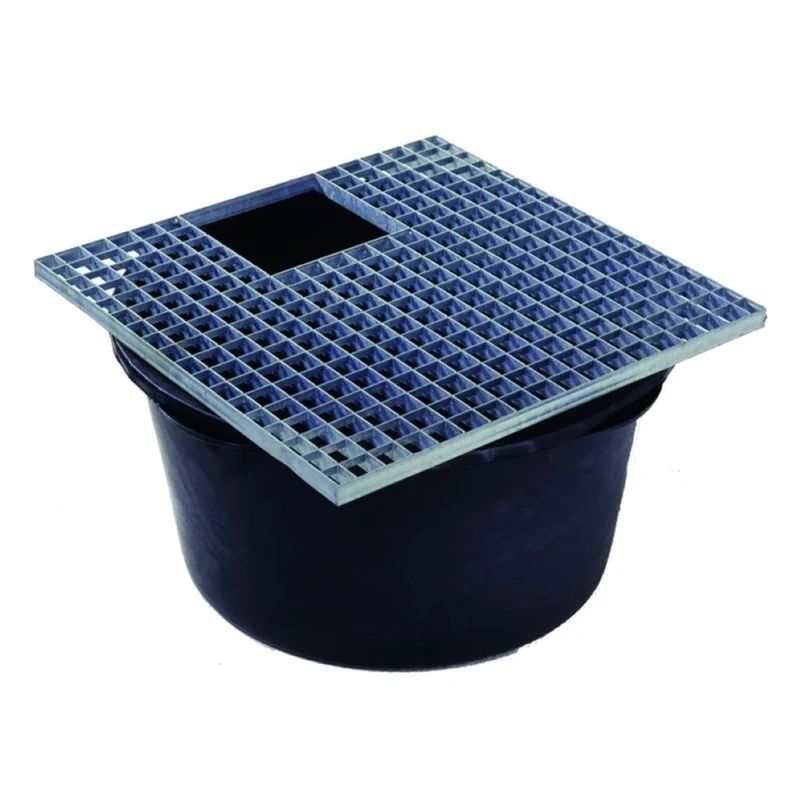 Grille métallique de recouvrement 80 x 80 - galvanisée, charge max. 150kg/m², pour Victoria 90 - 80 x 80 cm