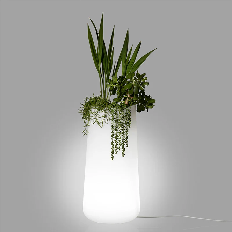 Grand pot de fleurs lumineux Dalya