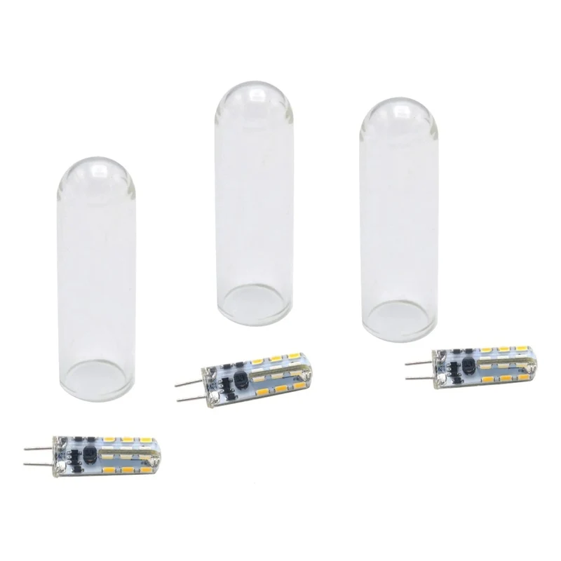 Ampoule de rechange pour MultiBright Float 3 - 3 x G4 24 SMD blanc chaud avec 3 capuchons de protection en verre - Lumen 75, A+, 3 x 1,5 Watt