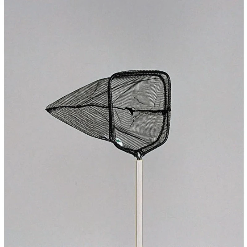 PondNets - épuisette de bassin avec manche en aluminium, grandes mailles noires - L100 cm