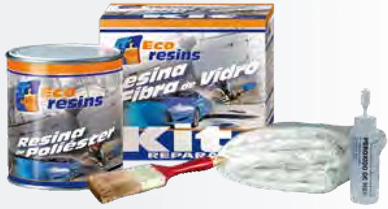 Kit de reparação de resina poliéster fibra vidro