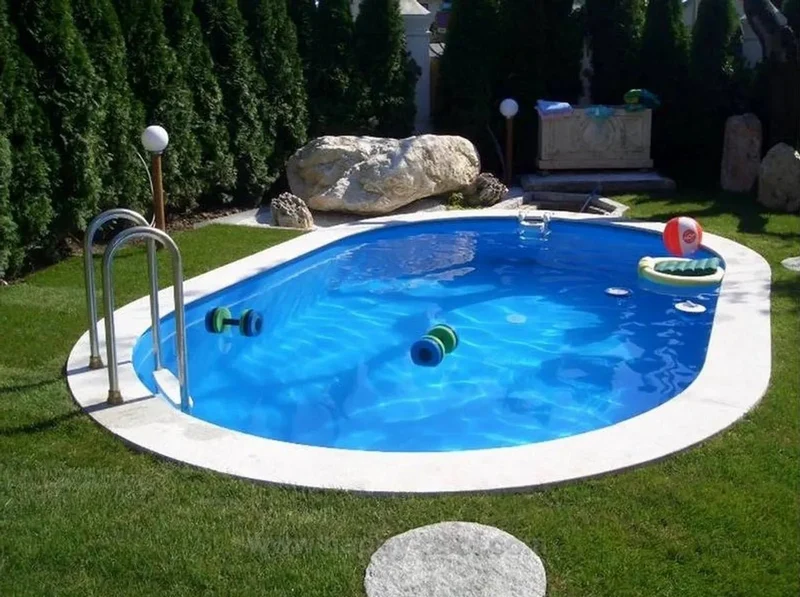 Happy Pool metalen zwembad Wit ovaal 800 cm x 400 cm x 135 cm