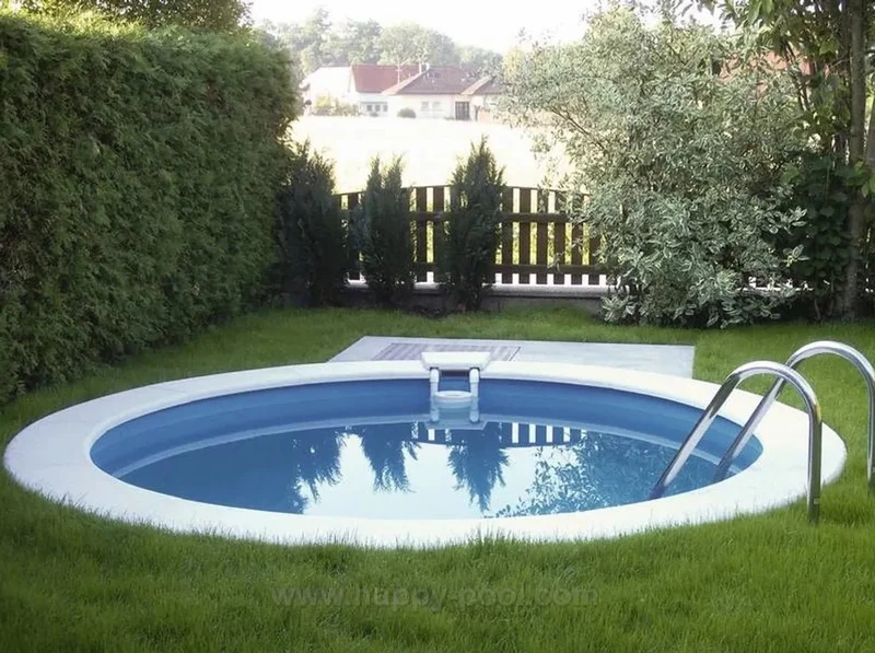 Happy Pool metalen zwembad Wit rond Ø450 cm x 135 cm