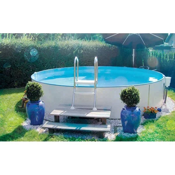 Happy Pool metalen zwembad Zand rond Ø500 cm x 150 cm