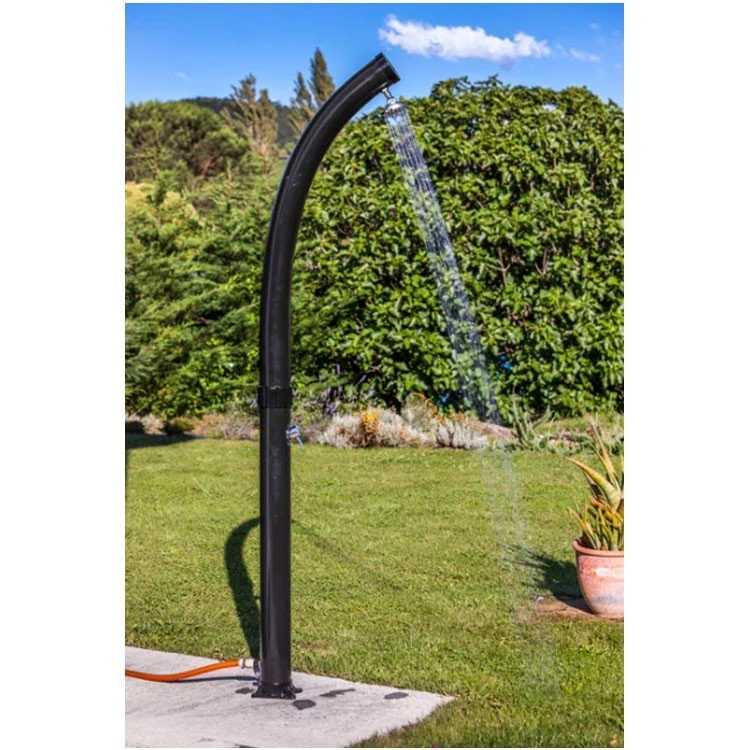 Gre - Ducha solar de jardín curvada con monomando 22L