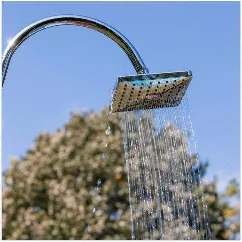Gre - Ducha solar de aluminio 18 L en 2 partes