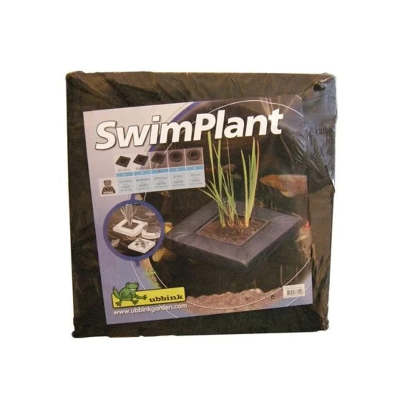 Swimplant - île flottante pour plantes aquatiques, carrée, convient pour 1063920 (H15x25x25 cm) - 40 x 40 cm