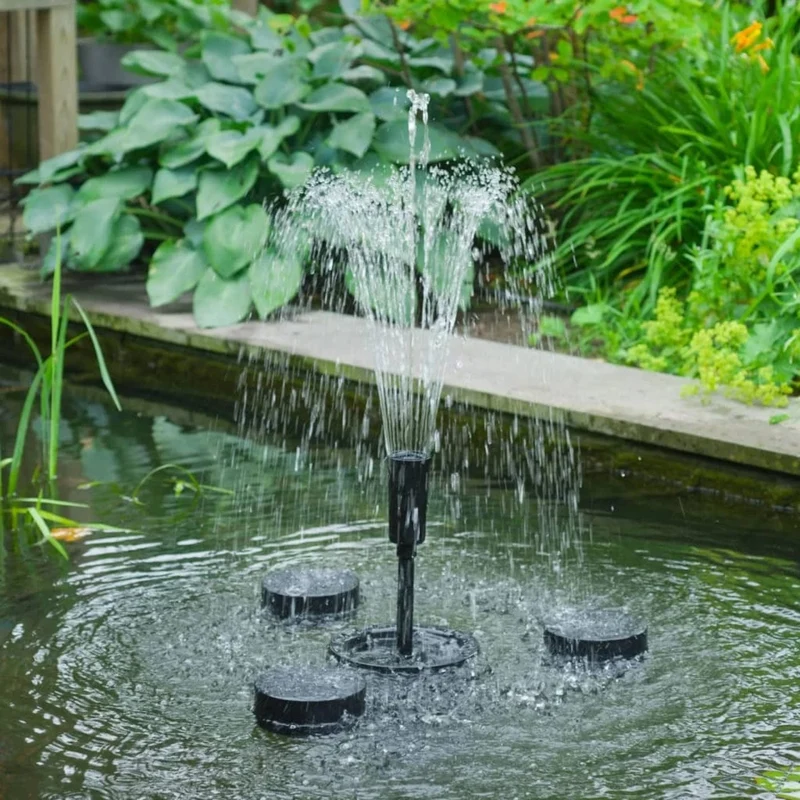 SkimMax® - "2 en 1" : skimmer/écumeur flottant de surface 30 m²/collecteur 1,2l (nettoyage) & pompe fontaine de bassin - Qmax(l/h) 2500, 45W, Hmax(m) 2,70, IPX8, AC230V/50Hz, accessoires d'ajutage (volcans 2x et cloche d'eau)